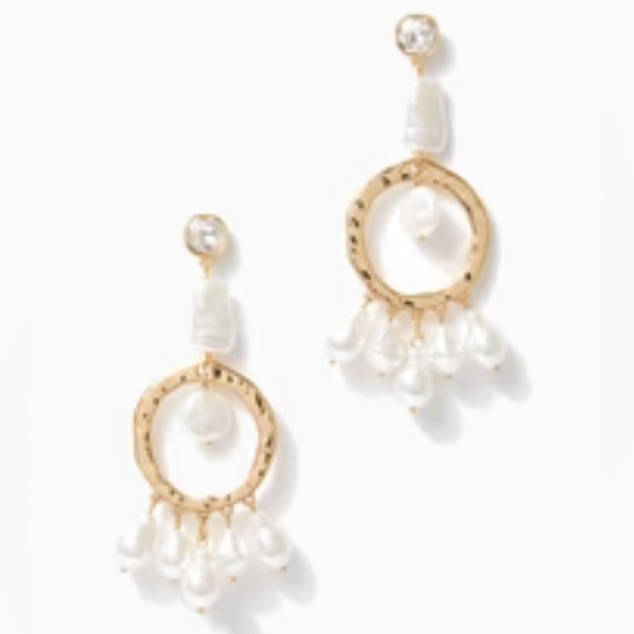 NWT Lilly Pulitzer Seaside Soleil Earrings in Gold Metallic - Picture 3 of 11